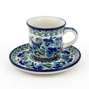 Filiżanka i spodek espresso B10 0,06l <br> 2273X Kobaltowe bratki